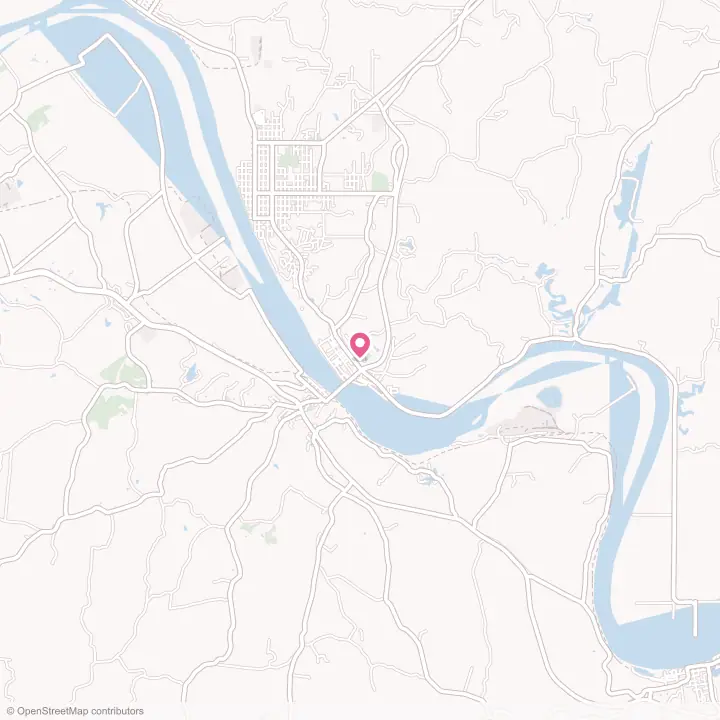 Map of the flower delivery area in Cannelton, Indiana
