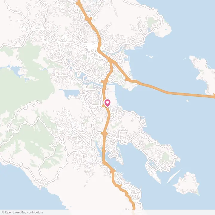 Map of the flower delivery area in Corte Madera, California
