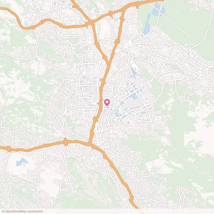 Map of the flower delivery area in Contra Costa Centre, California