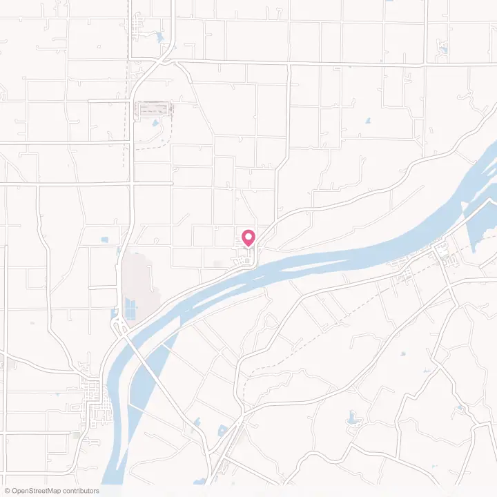 Map of the flower delivery area in Grandview, Indiana