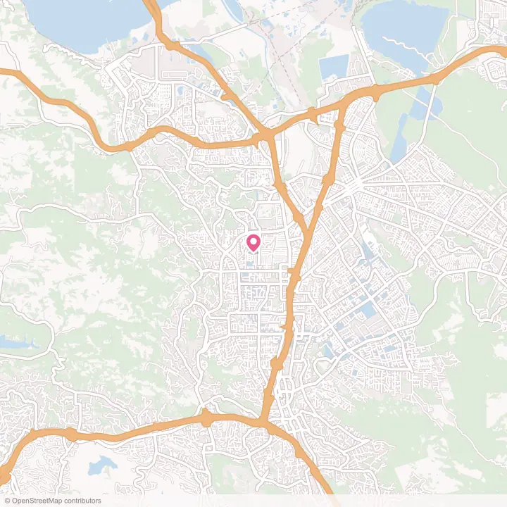 Map of the flower delivery area in Pleasant Hill, California