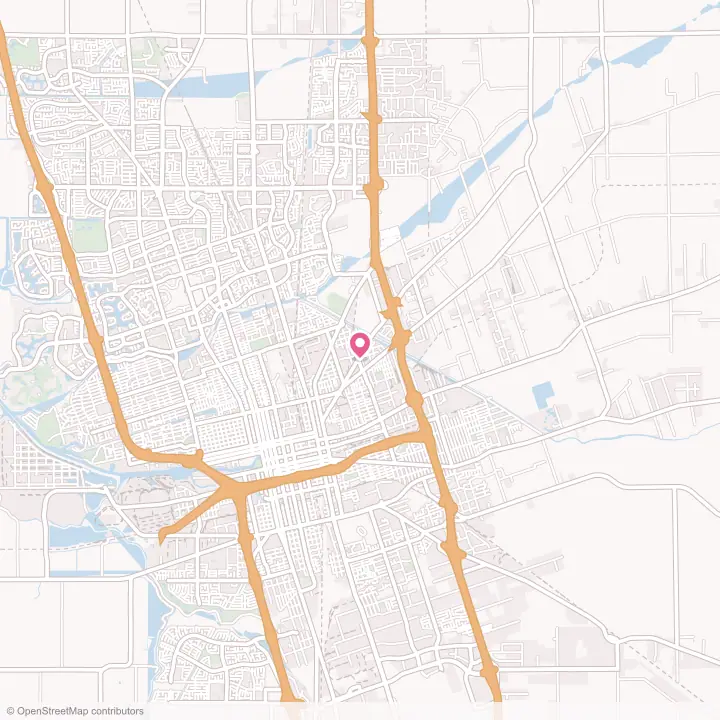 Map of the flower delivery area in August, California