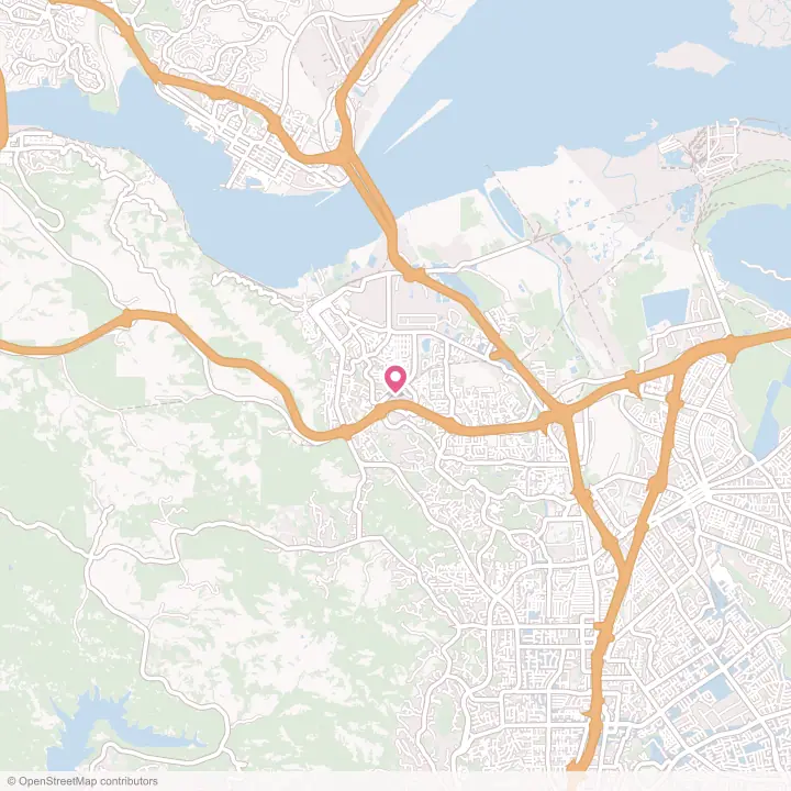 Map of the flower delivery area in Martinez, California