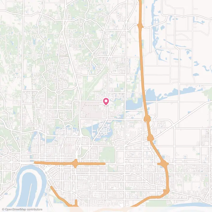 Map of the flower delivery area in Melody Hill, Indiana