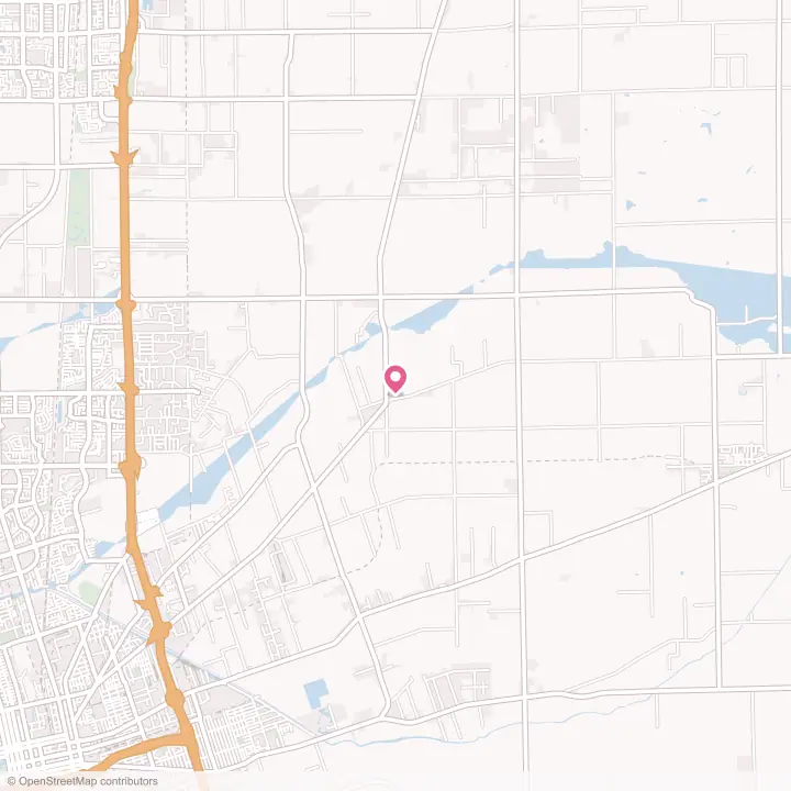 Map of the flower delivery area in Waterloo, California