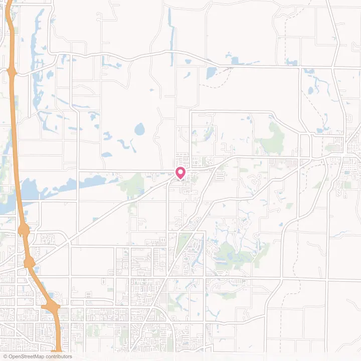 Map of the flower delivery area in Chandler, Indiana