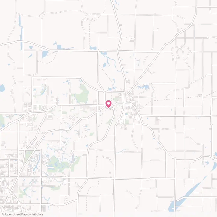 Map of the flower delivery area in Boonville, Indiana