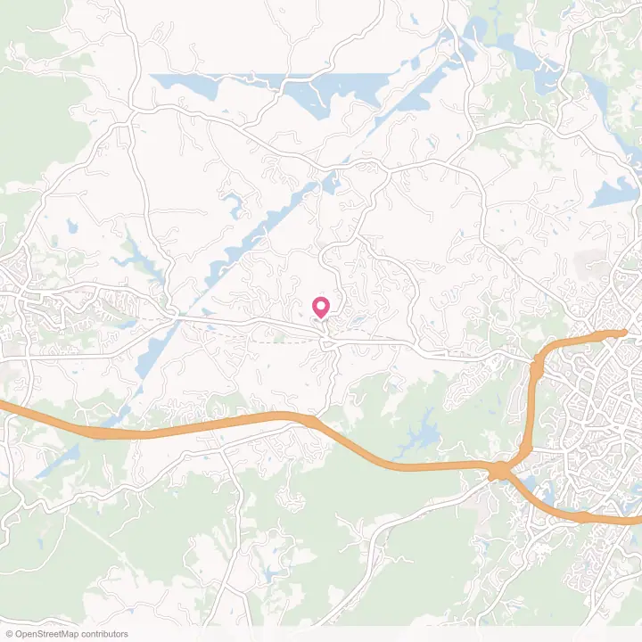 Map of the flower delivery area in Ivy, Virginia