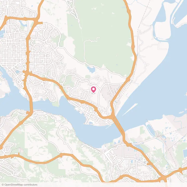 Map of the flower delivery area in Benicia, California