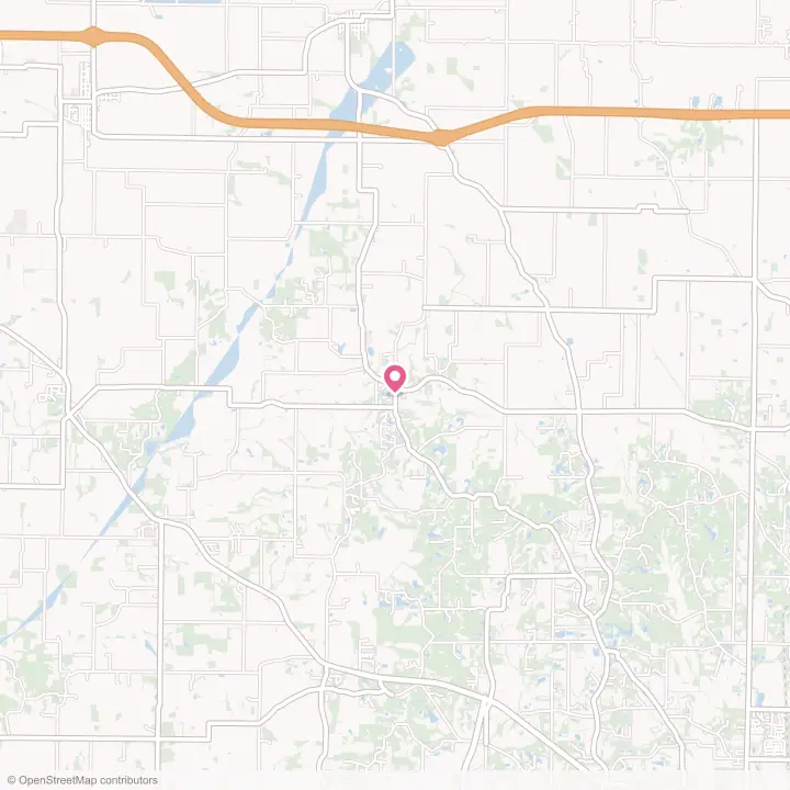 Map of the flower delivery area in Saint Wendel, Indiana