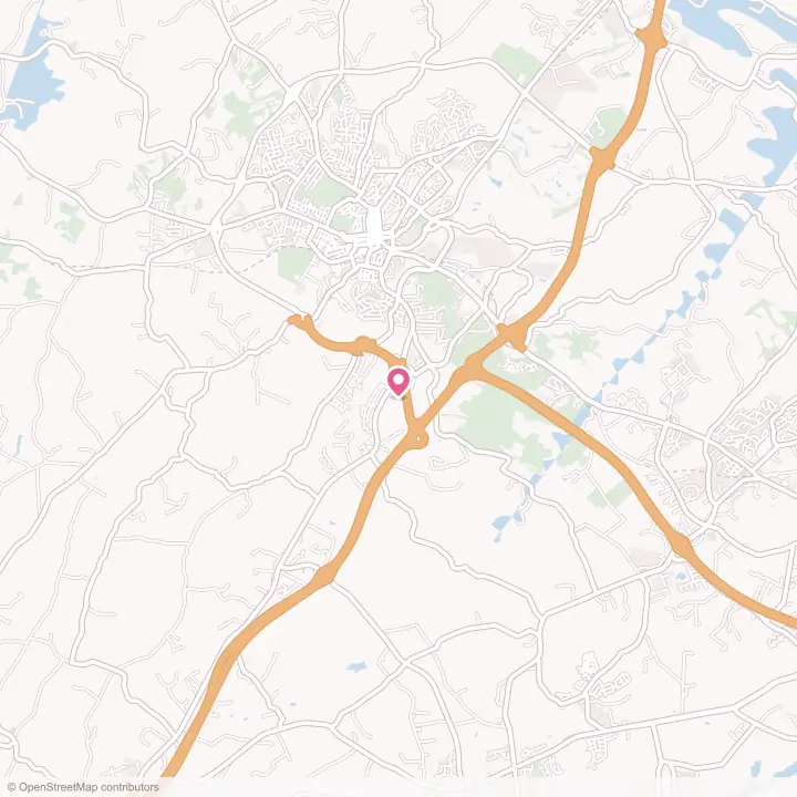 Map of the flower delivery area in Jolivue, Virginia