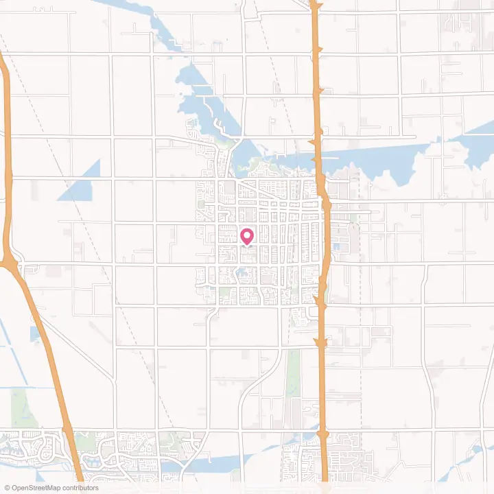 Map of the flower delivery area in Lodi, California