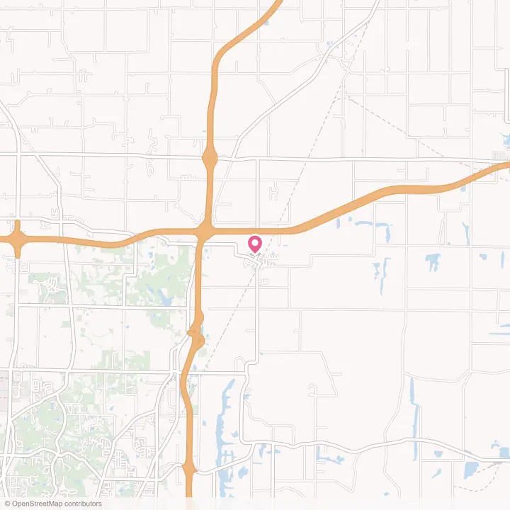 Map of the flower delivery area in Elberfeld, Indiana