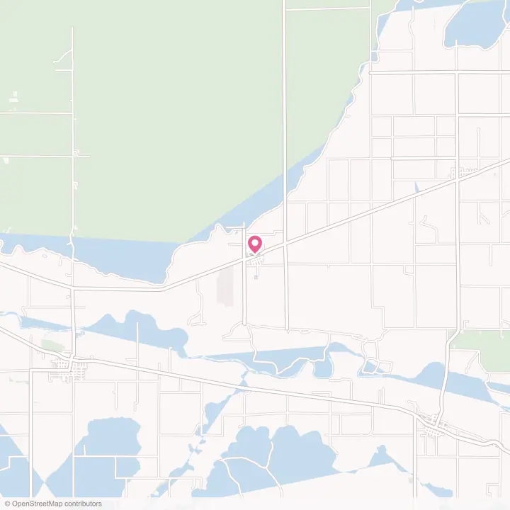 Map of the flower delivery area in Olney Springs, Colorado