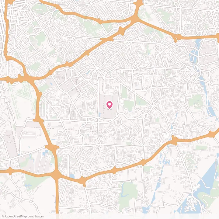 Map of the flower delivery area in Louisville, Kentucky