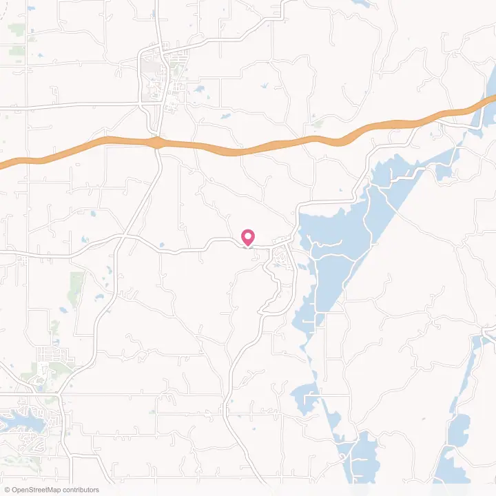 Map of the flower delivery area in St. Meinrad, Indiana