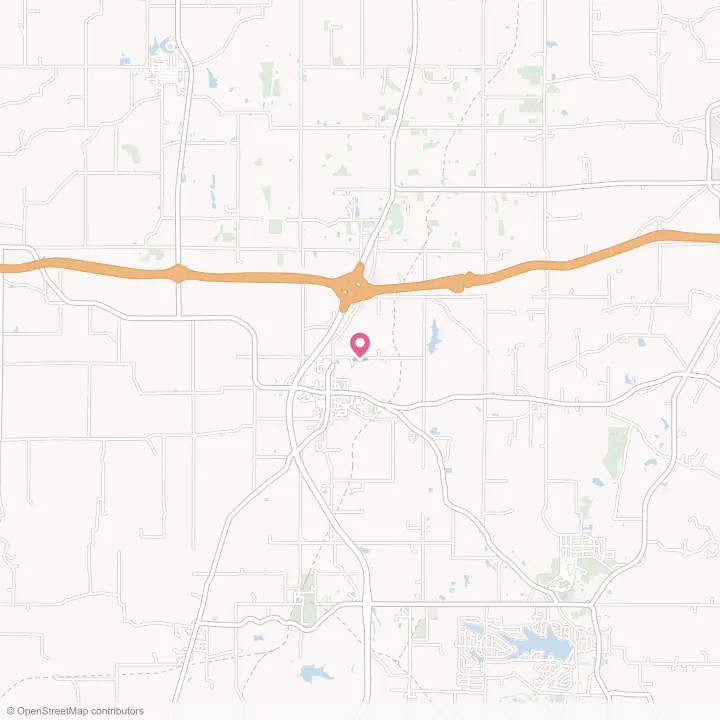 Map of the flower delivery area in Dale, Indiana