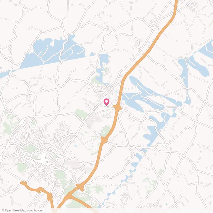 Map of the flower delivery area in Verona, Virginia
