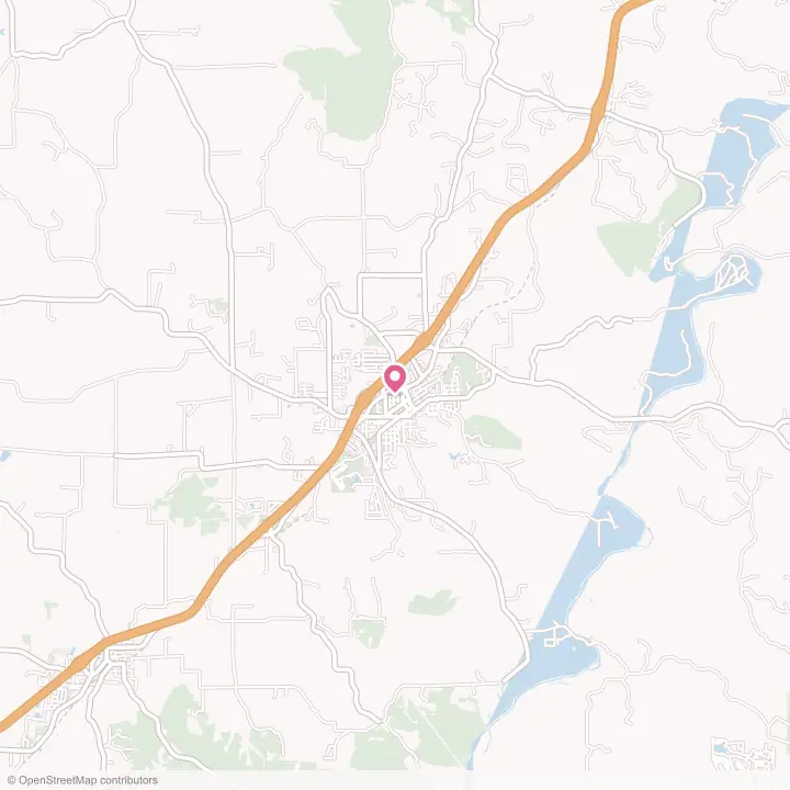 Map of the flower delivery area in Sullivan, Missouri
