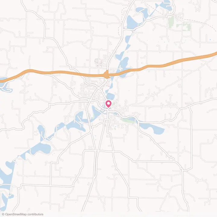 Map of the flower delivery area in Corydon, Indiana