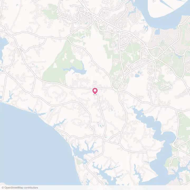 Map of the flower delivery area in Callaway, Maryland
