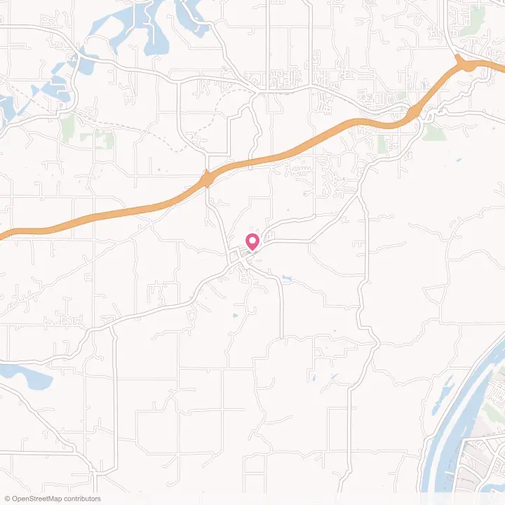 Map of the flower delivery area in Lanesville, Indiana