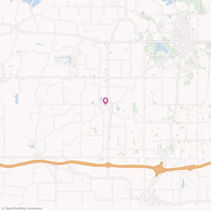 Map of the flower delivery area in Holland, Indiana