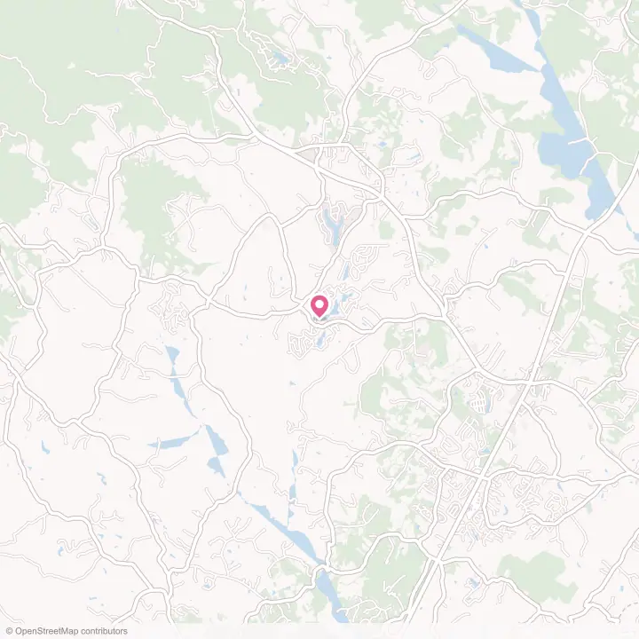 Map of the flower delivery area in Twin Lakes, Virginia