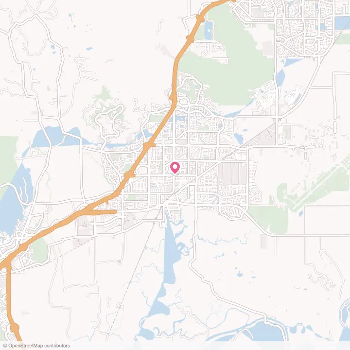 Map of the flower delivery area in Fairfield, California