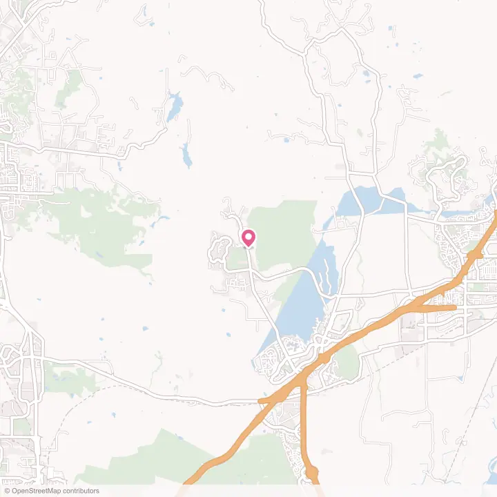 Map of the flower delivery area in Green Valley, California