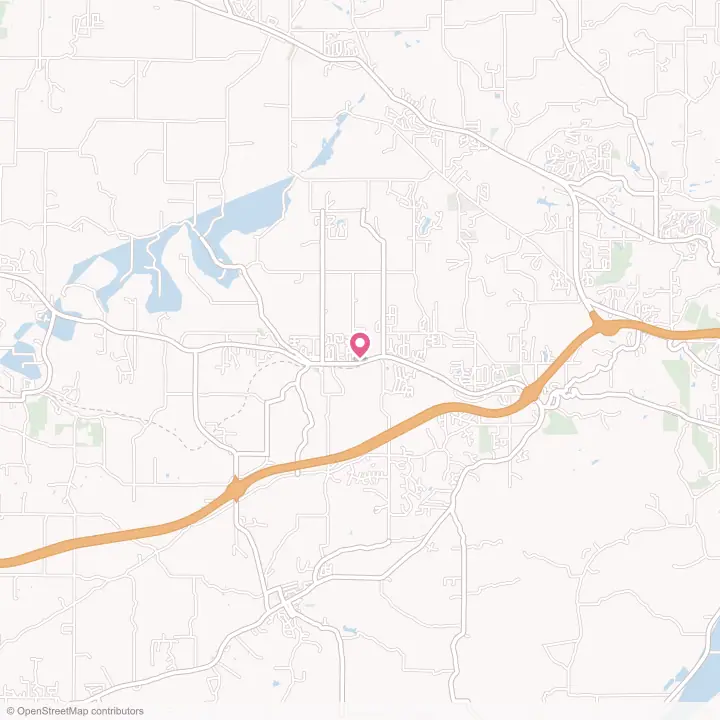 Map of the flower delivery area in Georgetown, Indiana