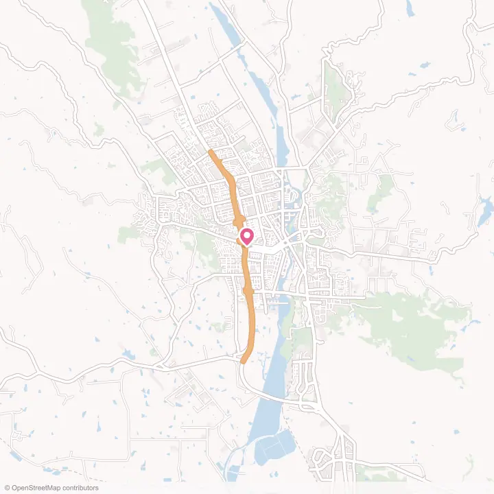 Map of the flower delivery area in Napa, California