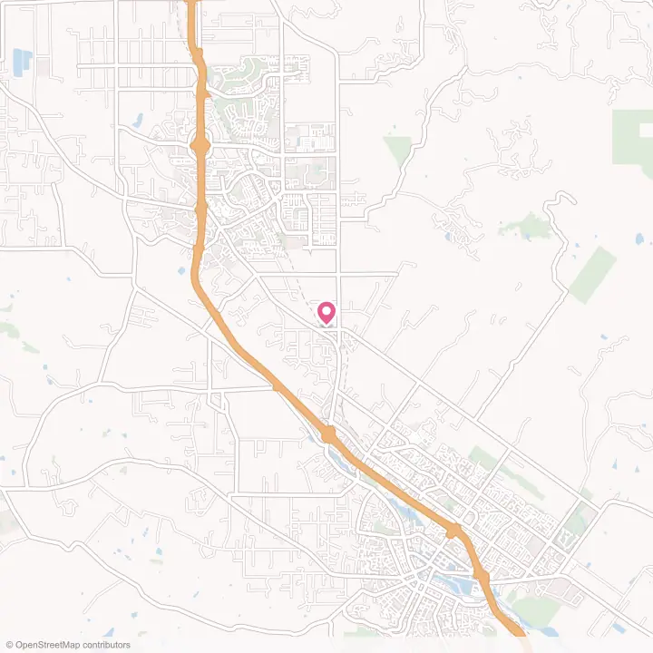 Map of the flower delivery area in Penngrove, California