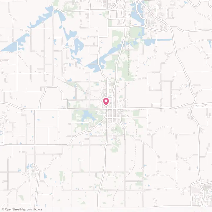 Map of the flower delivery area in Huntingburg, Indiana