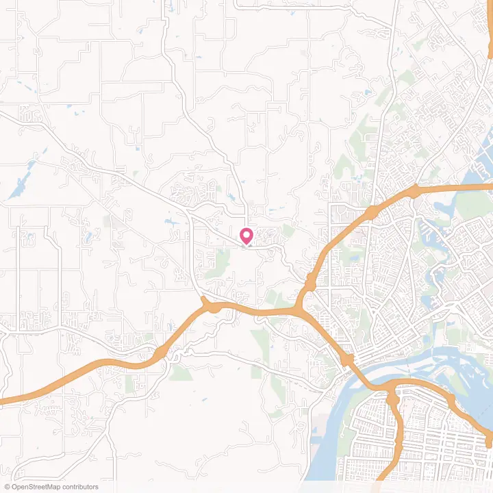 Map of the flower delivery area in Floyds Knobs, Indiana
