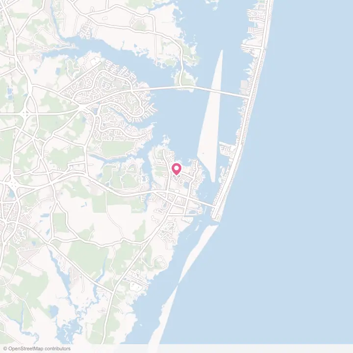 Map of the flower delivery area in West Ocean City, Maryland