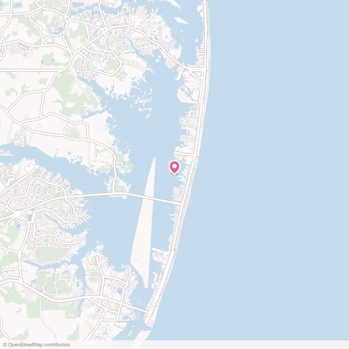 Map of the flower delivery area in Ocean City, Maryland