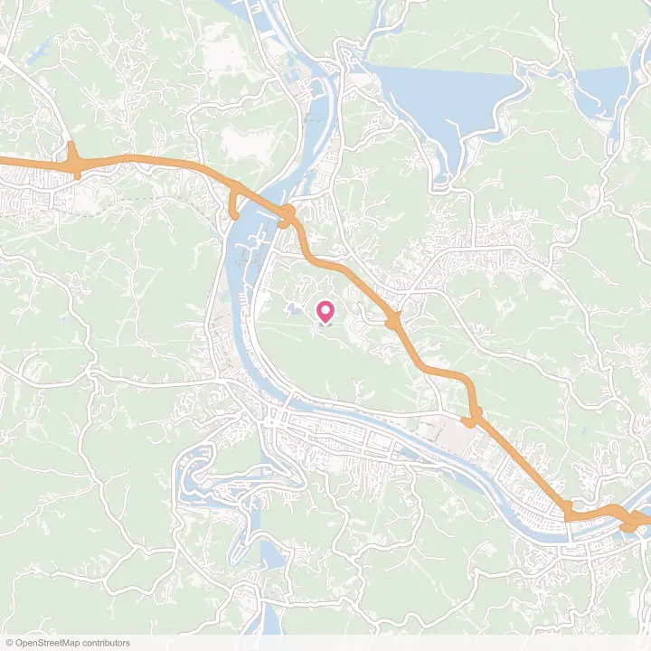 Map of the flower delivery area in Nitro, West Virginia
