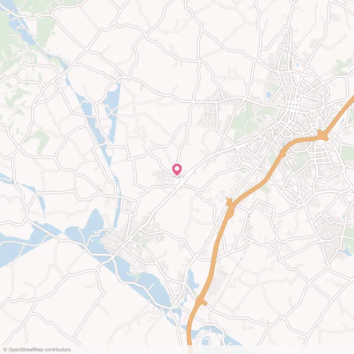 Map of the flower delivery area in Dayton, Virginia