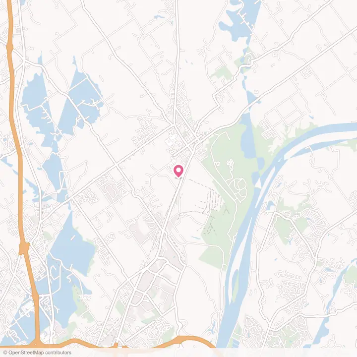 Map of the flower delivery area in Charlestown, Indiana