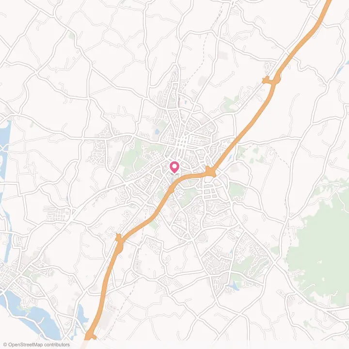 Map of the flower delivery area in Harrisonburg, Virginia