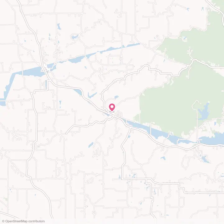 Map of the flower delivery area in Borden, Indiana
