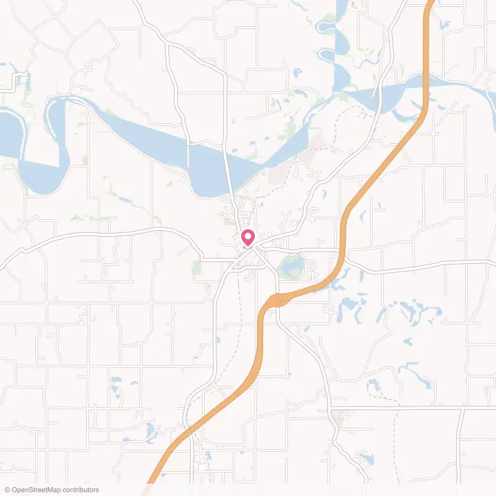 Map of the flower delivery area in Petersburg, Indiana
