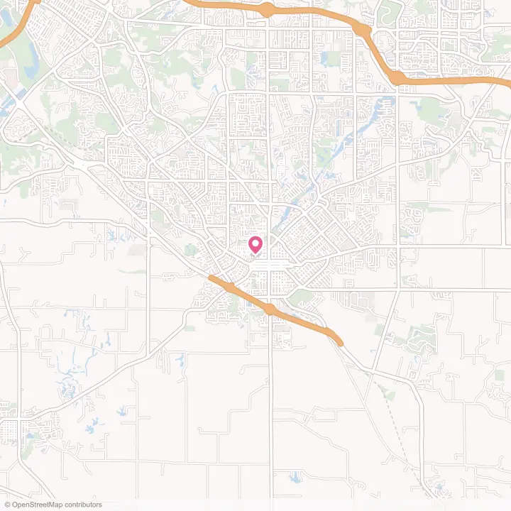 Map of the flower delivery area in Belleville, Illinois