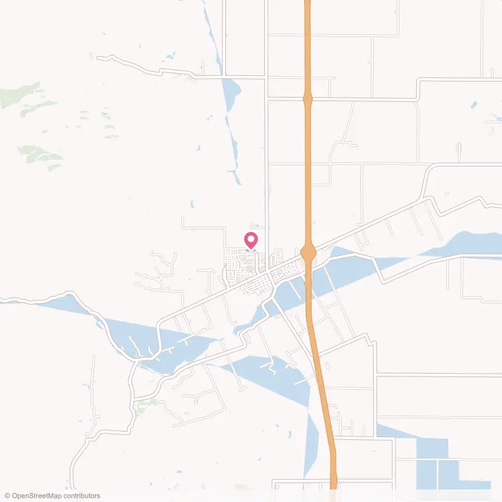 Map of the flower delivery area in Winters, California