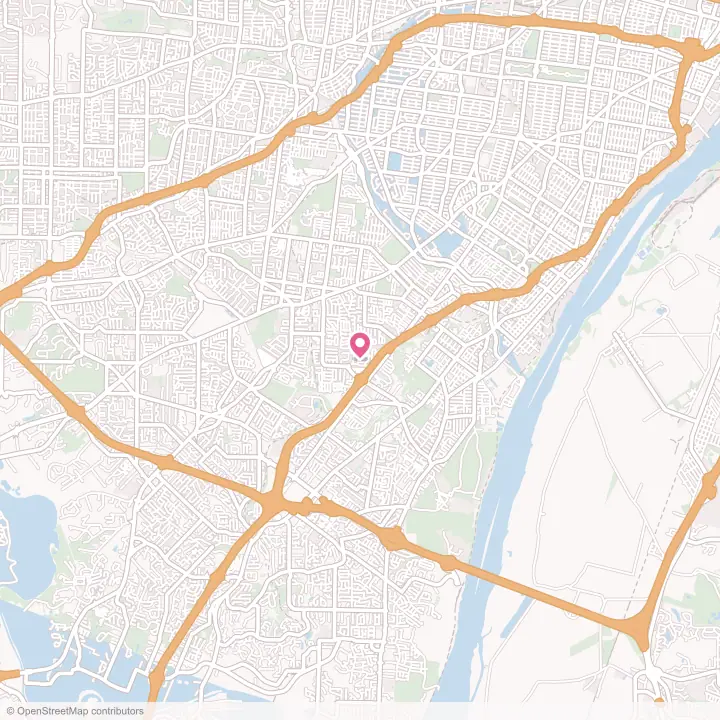 Map of the flower delivery area in St. George, Missouri