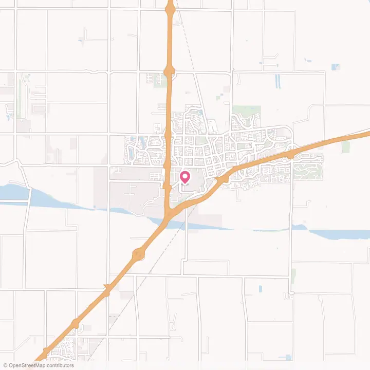 Map of the flower delivery area in University of California-Davis, California