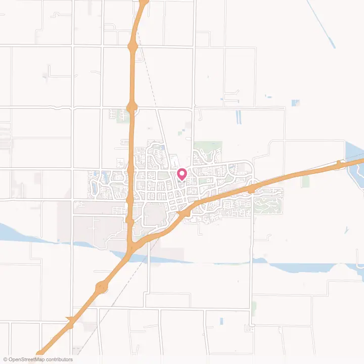 Map of the flower delivery area in Davis, California