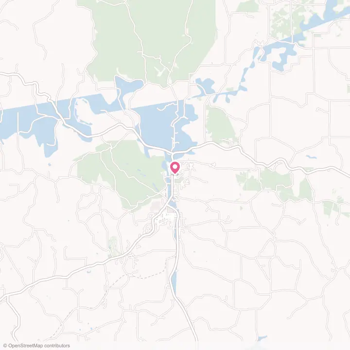 Map of the flower delivery area in West Baden Springs, Indiana