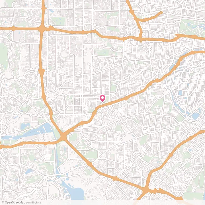 Map of the flower delivery area in Oakland, Missouri